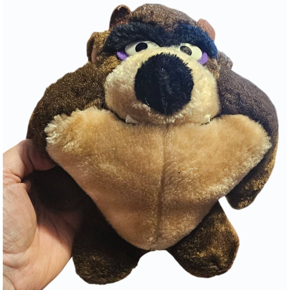 Vintage Tasmanian Devil Plush 1993 Warner Bros 24 K Company "Taz" 7 Inch - Picture 7 of 13